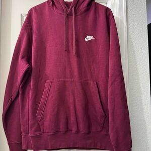 Nike Men's Burgundy Hoodie